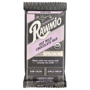 Rawmio, Батончик с овсяным молоком, 50% какао, 50 г (1,76 унции) (Товар снят с продажи) 