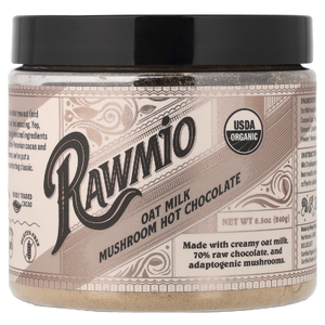Rawmio, Горячий шоколад с овсяным молоком и грибами, 240 г (8,5 унции)