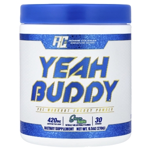 Ronnie Coleman, Signature Series, Yeah Buddy, энергетический порошок перед тренировкой, зеленое яблоко, 270 г (9,5 унции)