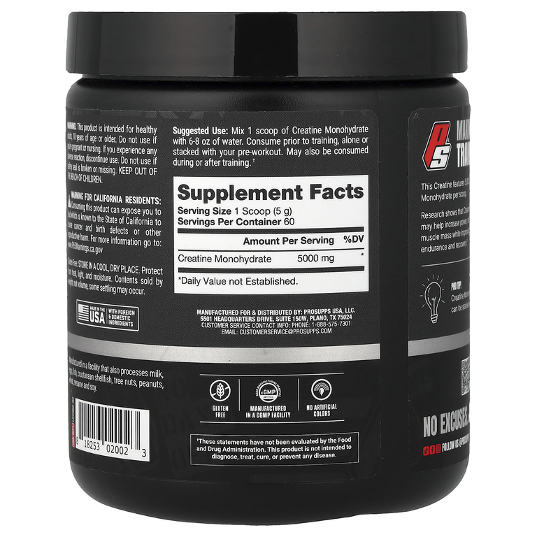 ProSupps, моногидрат креатина, 300 г (10.58 унции)