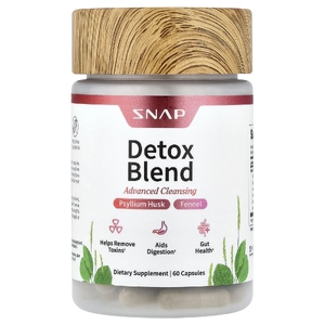 Snap Supplements, детоксикационная смесь, улучшенная формула для очищения, 60 капсул