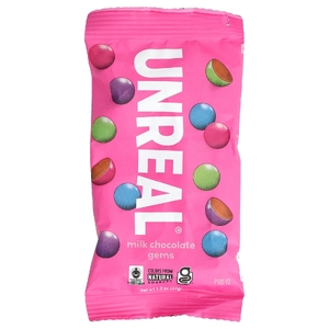 Unreal, Драгоценные камни из молочного шоколада, 37 г (1,3 унции)