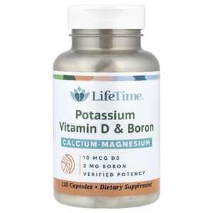 LifeTime Vitamins, кальций и магний, калий, витамин D и бор, 120 капсул (Товар снят с продажи) 