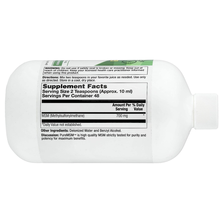 Natural Balance, Pure MSM™, жидкий продукт без добавок, 473 мл (16 жидк. унций)