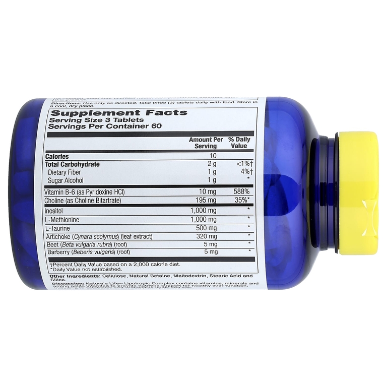 Nature's Life, Lipotropic Complex, 180 таблеток (Товар снят с продажи) 