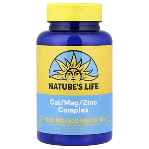 Nature's Life, Комплекс кальция, магния и цинка, 100 капсул