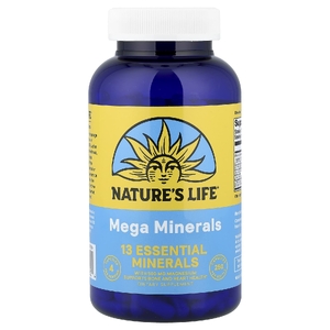 Nature's Life, Mega Minerals, 250 вегетарианских капсул