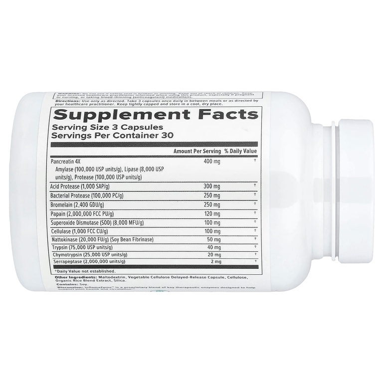 Nutra BioGenesis, InflamaZyme, 90 капсул