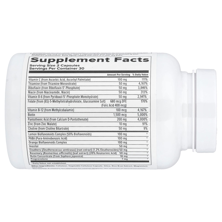Nutra BioGenesis, Adrenal Support Plus, добавка для поддержки надпочечников, 60 капсул