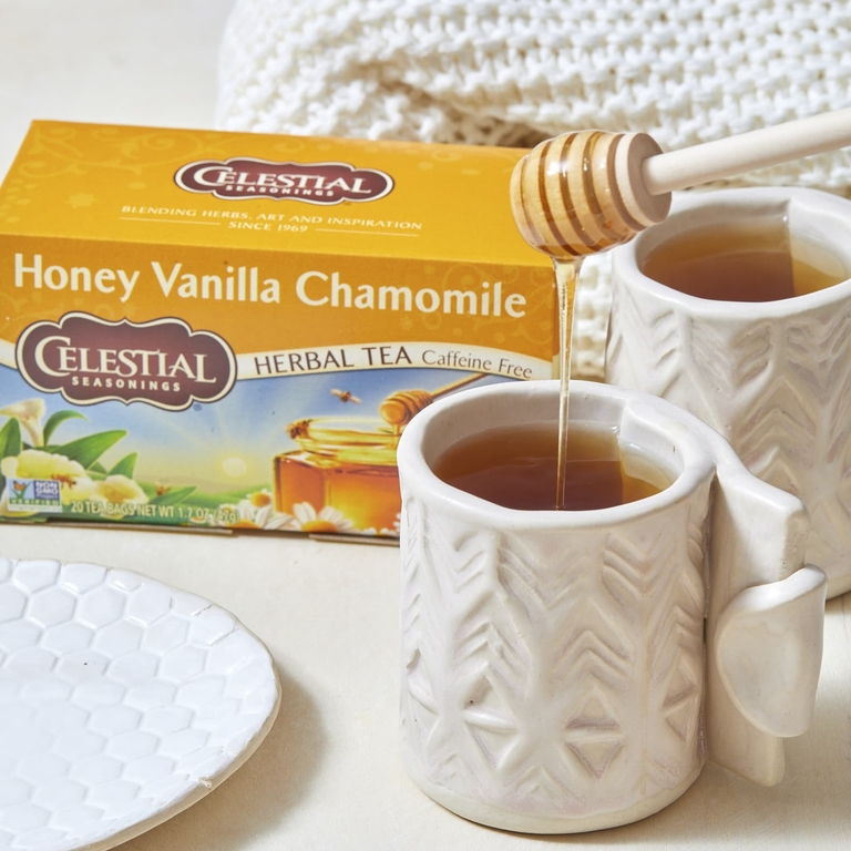 Celestial Seasonings, травяной чай, со вкусом меда, ванили и ромашки, без кофеина, 20 чайных пакетиков, 47 г (1,7 унции)