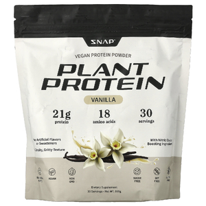 Snap Supplements, растительный протеин, веганский протеиновый порошок, ваниль, 868 г