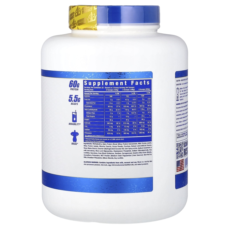 Ronnie Coleman, Signature Series, King Mass XL, темный шоколад, 2,75 кг (6 фунтов)