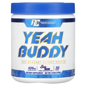 Ronnie Coleman, Signature Series, Yeah Buddy, энергетический порошок перед тренировкой, с кислинкой, 270 г (9,5 унции)