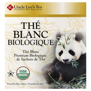 Uncle Lee's Tea, органический белый чай, 40 чайных пакетиков, 64 г (2,26 унции)