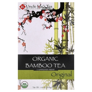 Uncle Lee's Tea, органический бамбуковый чай, без кофеина, оригинальный, 18 чайных пакетиков, 28,8 г (1,02 унции)