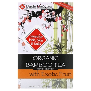 Uncle Lee's Tea, органический бамбуковый чай с экзотическими фруктами, без кофеина, 18 чайных пакетиков, 28,8 г (1,02 унции)