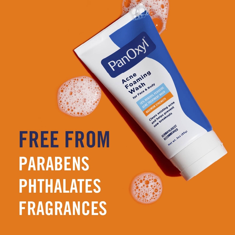 PanOxyl, очищающая пенка от акне, для лица и тела, максимальная эффективность, 85 г (3 унции)
