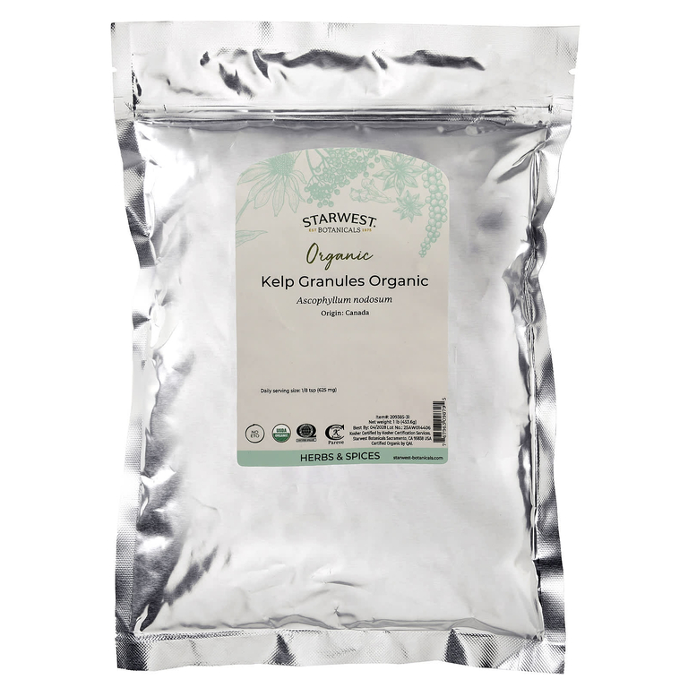 Starwest Botanicals, Гранулы из органических водорослей, 453,6 г (1 фунт)