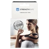 Strengthtape, кинезиологический тейп, черный, 20 отрезанных полосок