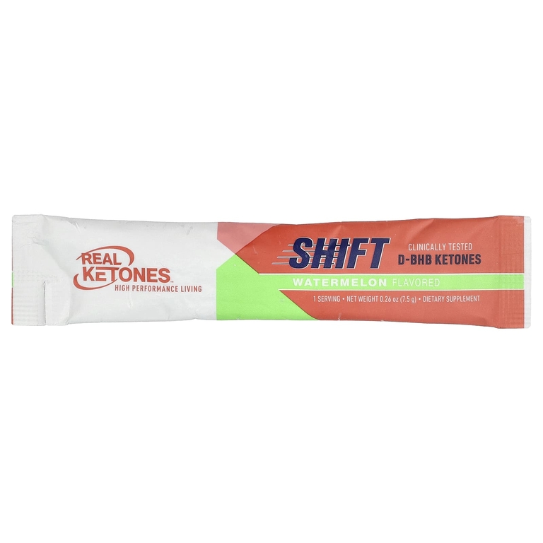 Real Ketones, Shift, арбуз, 30 пакетиков смеси для приготовления напитка, по 7,5 г (0,26 унции)