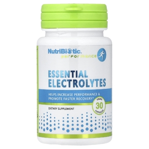 NutriBiotic, Performance, незаменимые электролиты, 30 растительных капсул