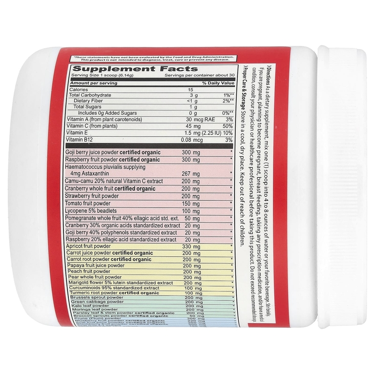 Vibrant Health, антиоксидантный комплекс, версия 3.1, ягодное ассорти, 184,2 г (6,5 унции)