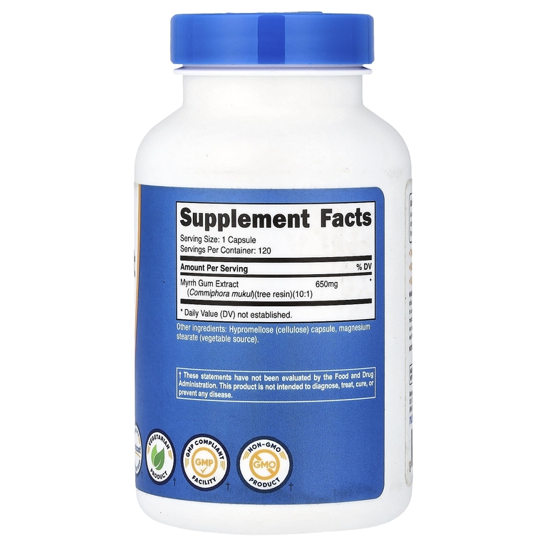 Nutricost, экстракт мирры, 650 мг, 120 капсул
