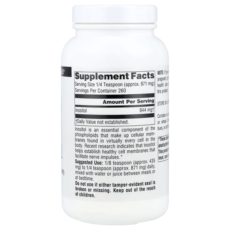 Source Naturals, чистый инозитол в порошке, 226,8 г (8 унций)