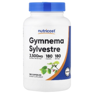 Nutricost, джимнема (Gymnema sylvestre), 180 капсул (175 мг в 1 капсуле)