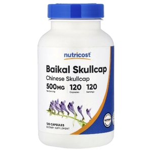 Nutricost, Шлемник байкальский, 500 мг, 120 капсул