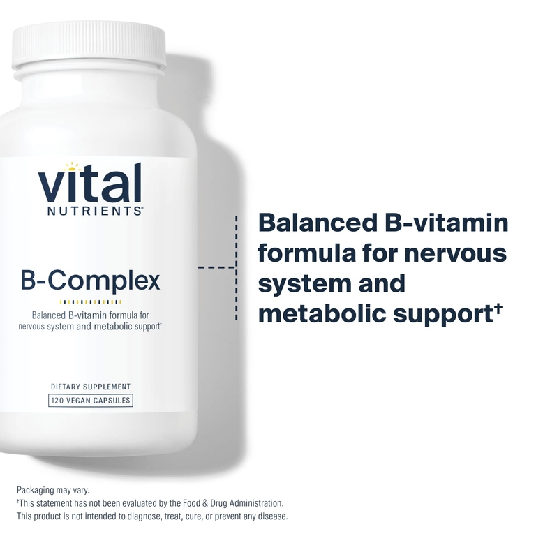 Vital Nutrients, B-Complex, 120 веганских капсул