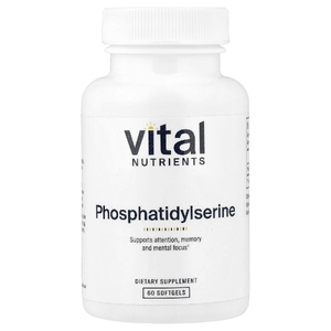 Vital Nutrients, фосфатидилсерин, 60 капсул (150 мг в каждой)