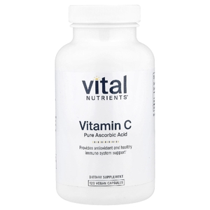 Vital Nutrients, витамин C, 120 веганских капсул (1000 мг в 1 капсуле)