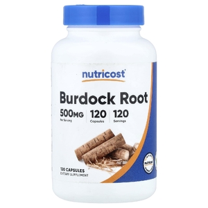 Nutricost, корень лопуха, 500 мг, 120 капсул