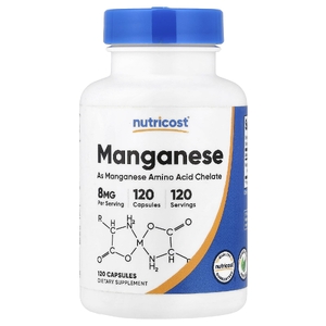 Nutricost, марганец, 8 мг, 120 капсул