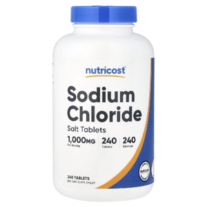 Nutricost, хлорид натрия, 240 таблеток
