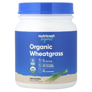 Nutricost, органические ростки пшеницы, без добавок, 454 г (16,2 унции)