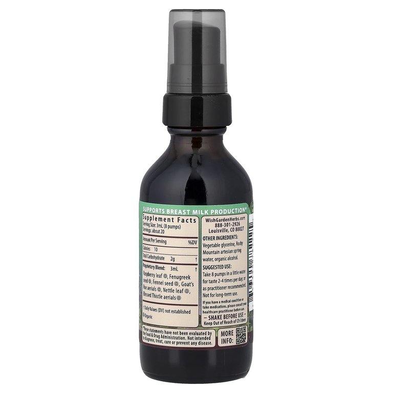 WishGarden Herbs, Milk™, Rich Supply Booster, 59 мл (2 жидк. унции)