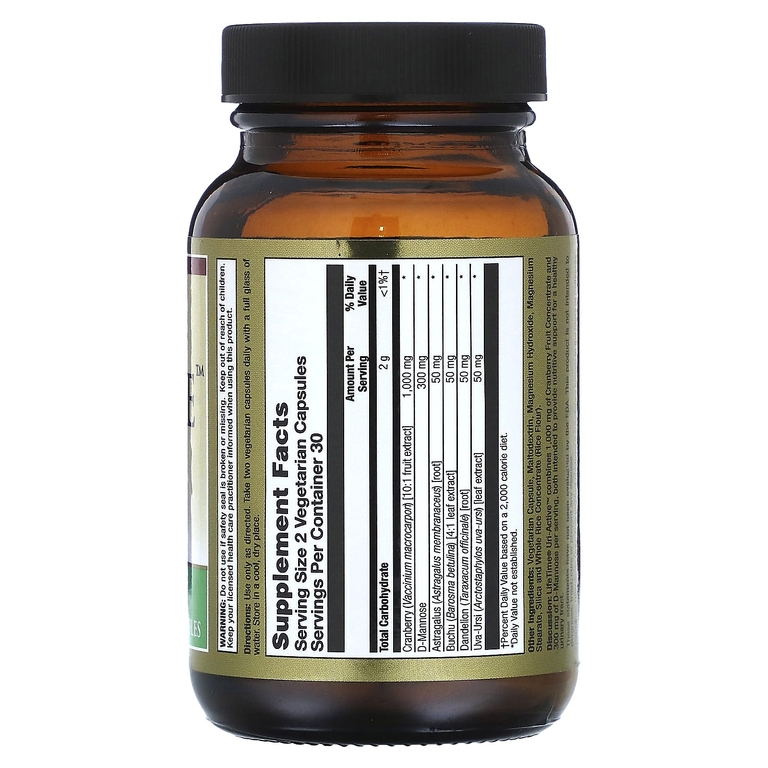 LifeTime Vitamins, формула концентрата клюквы с D-маннозой, 60 вегетарианских капсул