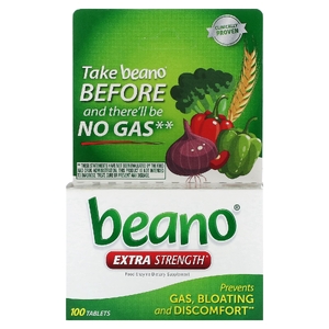 Beano, Extra Strength, 400 GALU, 100 таблеток (Товар снят с продажи) 