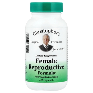 Christopher's Original Formulas, формула для женской репродуктивной системы, 100 вегетарианских капсул