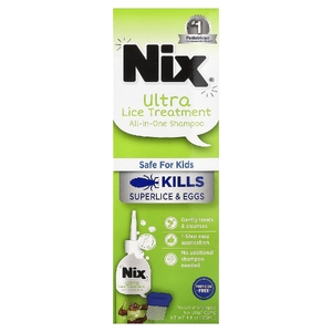 Nix, Ультра-вшь для ухода за кожей Ultra Lice Treatment, All-In-One   Shampoo, 1 набор