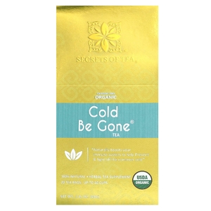 Secrets of Tea, Be Gone, органический чай от простуды, без кофеина, 20 чайных пакетиков, 40 г (1,41 унции) (Товар снят с продажи) 