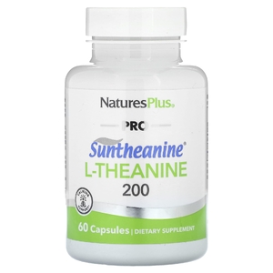 NaturesPlus, Pro, Suntheanine и L-теанин 200, 60 капсул (100 мг на капсулу)