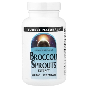 Source Naturals, экстракт ростков брокколи, 250 мг, 120 таблеток (120 мг в 1 таблетке)