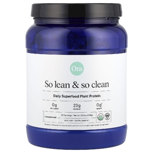Ora, So Lean & So Clean, ежедневный суперпродукт из растительного белка, несладкий, 594 г (20,9 унции)