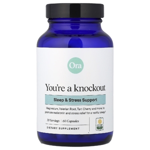 Ora, You're a Knockout, добавка для улучшения качества сна и стресса, 60 капсул