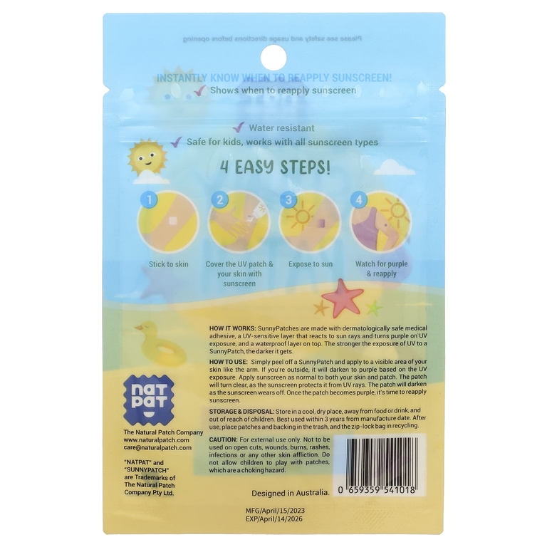 NATPAT, Sunny Patch, 24 УФ-патча