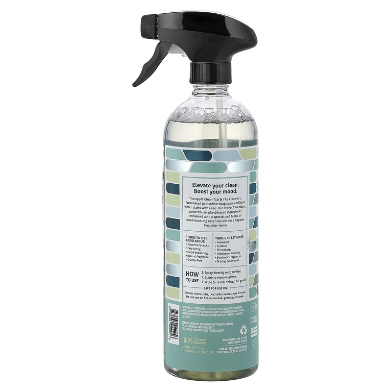 Therapy Clean, Tub & Tile, очиститель на растительной основе, с цедрой грейпфрута, 710 мл (24 жидк. унции)