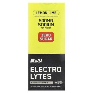 BPN, Electrolytes, смесь для гидратирующих напитков, лимон и лайм, 30 пакетиков по 5,6 г (0,2 унции)
